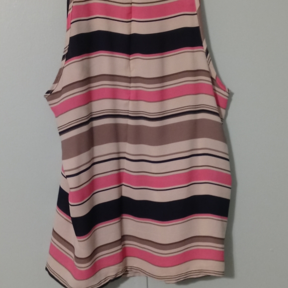 Willi Smith Tank Top with Grey Black Pink Stripes Size XL - Picture 6 of 10